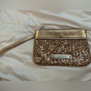 Rose Gold Sequin Wristlet